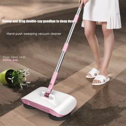 Aspirador Robô Doméstico, Vassoura De Chão, Vassoura De Cozinha De Casa, Máquina de varrer Mop, Punho Dobrável, Limpeza De Lavagem Preguiçosa - Image 2