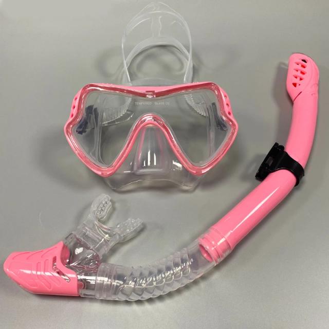 Óculos de Natação Impermeáveis de Silicone Macio com Tubo de Respiração Seco e Máscara de Mergulho Profissional