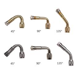 1/2 pçs 45/90/135 graus ângulo de bronze extensão da válvula do pneumático ar haste adaptador caminhão carro motocicleta alta qualidade ciclismo acessórios - Image 5