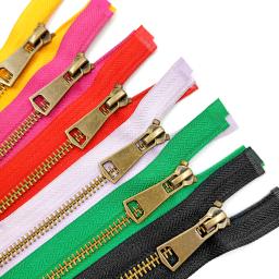 5 # de alta qualidade colorido open-end fechadura automática zíper de metal de cobre diy artesanato para roupas bolso vestuário sapatos de costura sacos - Image 3