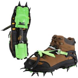Brs profissional 14 dentes crampons de gelo neve antiderrapante bota sapatos cobre cinta de aço pinças de gelo para esqui caminhadas escalada - Image 3