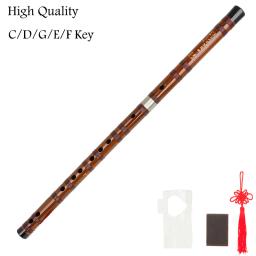 Flauta de bambu dizi, instrumento musical chinês de boa qualidade, chaveiro de madeira, c d e f, profissional, dizi transversal - Image 1