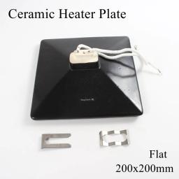 Placa de aquecimento de ar, 200*200mm, 220v, 800w, ir, placa de aquecimento de cerâmica, trabalho, bga, lâmpada para estação de retrabalho, x mm - Image 1