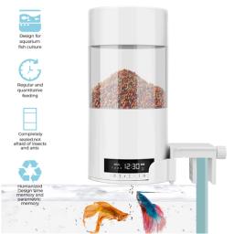 Shyfish-alimentador digital de peixes, dispositivo automático para alimentação de aquários, máquina portátil com temporizador, 500ml - Image 1