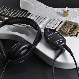 Guitarra elétrica para interface usb ligação cabo de áudio adaptador de gravação de música para pc guitarra para usb leitor de som placa de som effector - Image 1