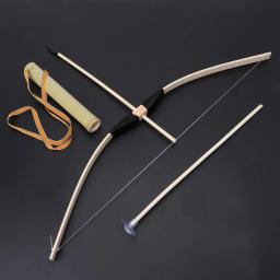 Conjunto de brinquedos de arco e flecha de bambu, brinquedo cosplay verde de heróis, presente para crianças ao ar livre, artesanatos de lembranças para meninos - Image 4