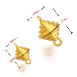Fecho magnético da torre, conector banhado a ouro e prata, acessórios para fazer jóias, fecho magnético, 1 peça - Image 2