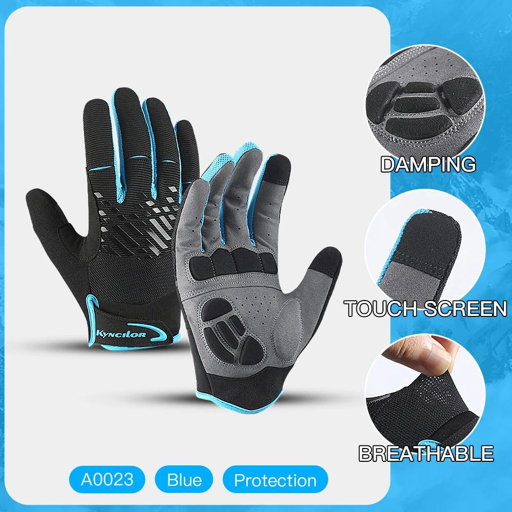 Luvas de ciclismo MTB para homens, acessórios para motocicletas, bicicleta, tela sensível ao toque, respirável - Image 1