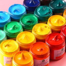 Silk Screen Printing Mesh Transfere Tintas Stencil, Pigmento Tinta Acrílica, Pintura Artística, DIY Pillow Fabric Paper, 16 cores - Image 2