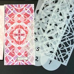 Estêncil de pintura para scrapbook, 10 peças, estêncil para decoração de parede do piso, do bolo, azulejos e decoração de artesanato - Image 5