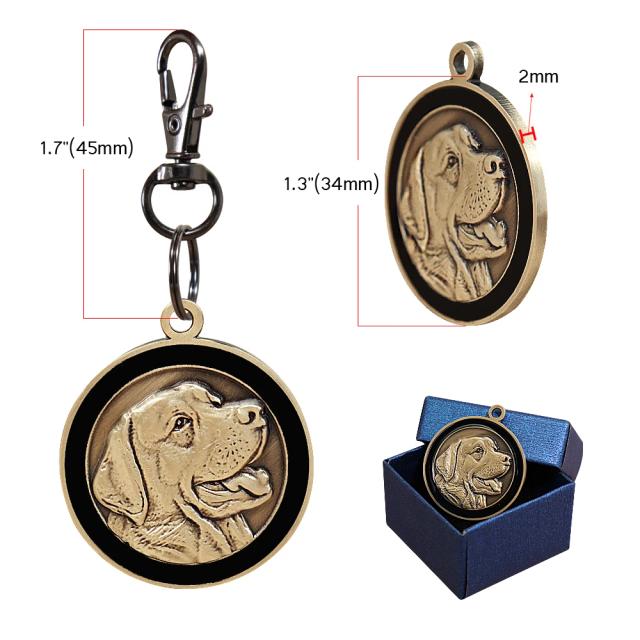 Etiqueta Personalizada de Identificação em Metal para Cães e Gatos com Nome e Pingente Acessório para Animais de Estimação