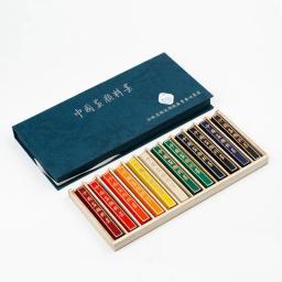 Tinta de caligrafia 12 cores, bastão de tinta para desenho chinês de 12 cores - Image 1