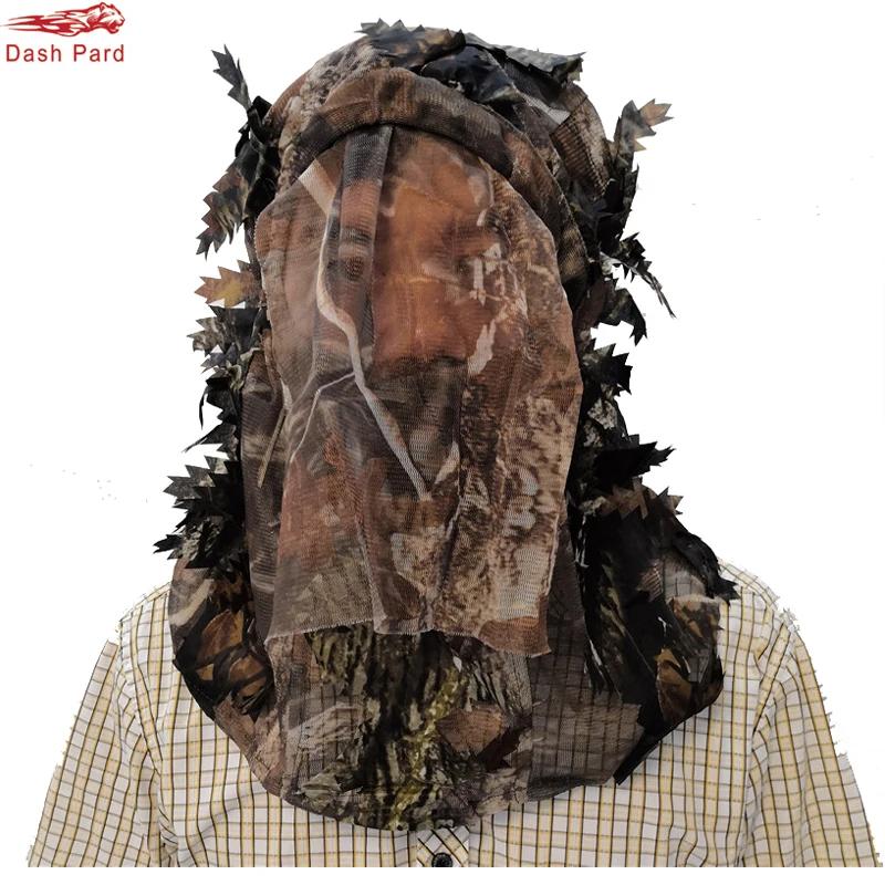 Atualizado bionics camuflagem máscara facial completa capa de pesca mosquito boné ciclismo 3d folhas de caça chapéu cachecol caçador equipamentos - Image 1