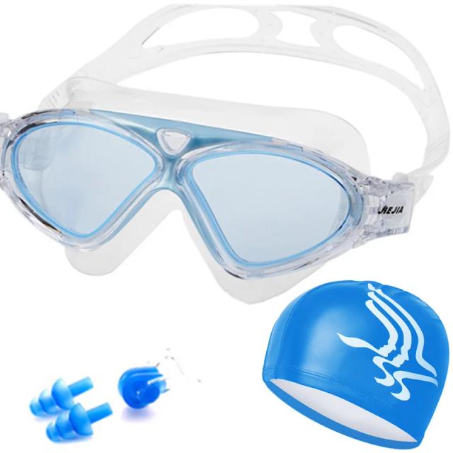 Óculos de Natação Profissionais com Silicone Ajustável e Proteção UV - Ideais para Mergulho e Esportes Aquáticos