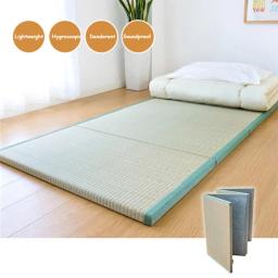 Colchão Tatami Tradicional Japonês, Tapete retangular, Tapete de palha para dormir Yoga, Grande e dobrável - Image 1