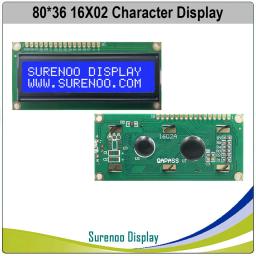 1602 162 16X2 16*2 Inglês Japonês Russo Cirílico Europeu Hebraico Caráter Módulo LCD Painel de Tela de Exibição LCM Azul Branco - Image 3