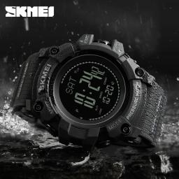 Skmei-Relógio esportivo multifuncional masculino, bússola de pressão, altímetro, Weather Tracker, relógios de pulso digitais impermeáveis - Image 5