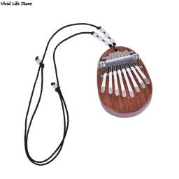 Mini Kalimba Dedo Polegar Piano, Teclado requintado, Instrumentos Musicais, Bom Acessório, Presente Pingente, 8 Chaves - Image 3