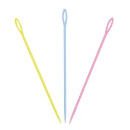 Agulhas de tricô de plástico coloridas, 50 peças, 15cm, crochê, tapeçaria, lã, agulhas de fio, crianças diy suéter, ferramentas de tecelagem - Image 3