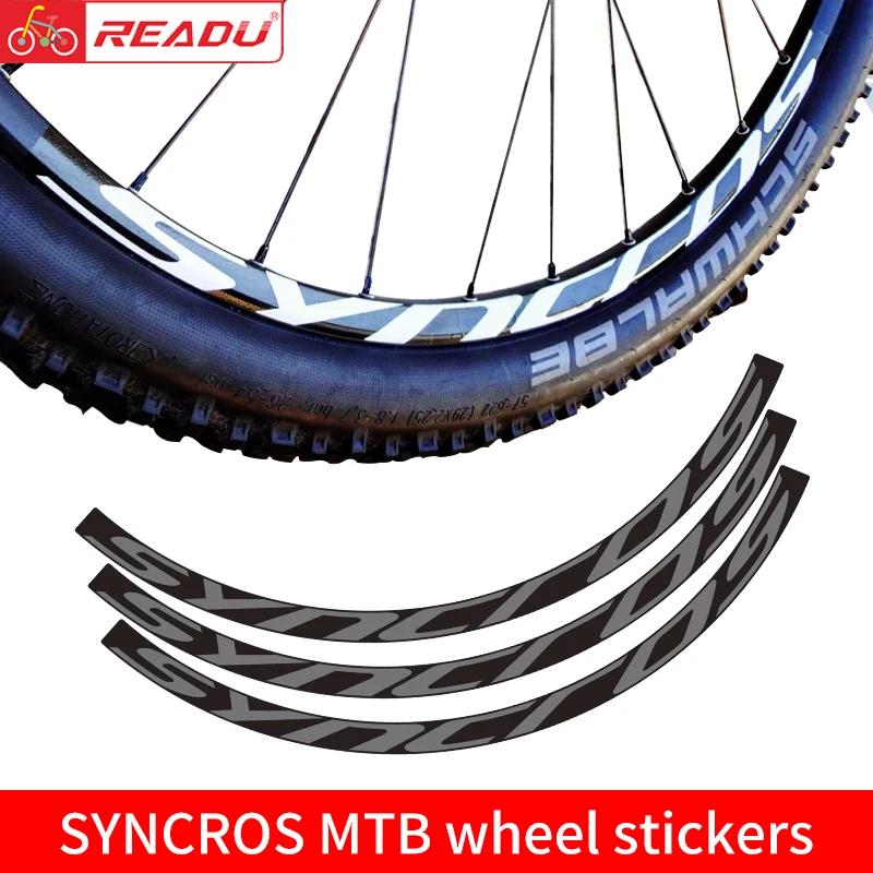 READU SYNCROS Roda Set Adesivo, Mountain Bike Adesivos, MTB decalques de bicicleta, 27,5 ", 29", 9pcs - Image 1