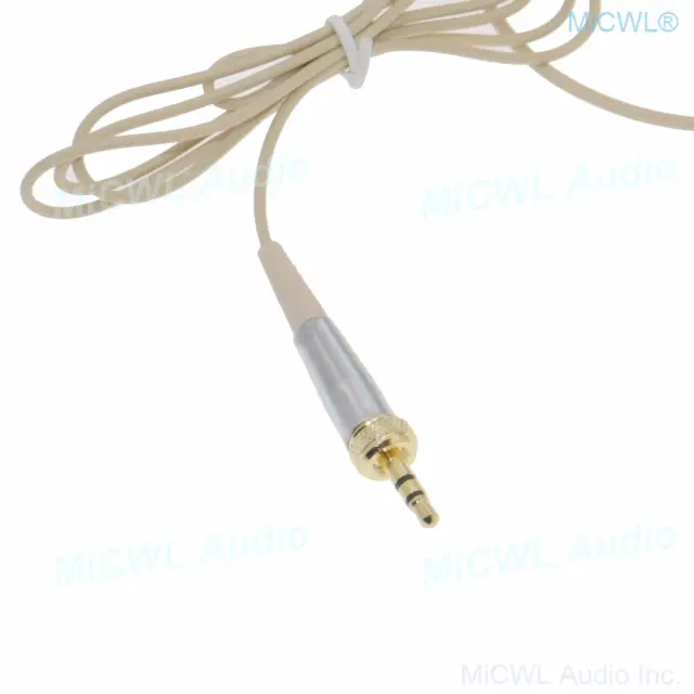 Fones de Ouvido com Melhor Som e Microfone Cardioide sem Fio para Sennheiser HSP2, Shure, Mipro e AKG em Bege