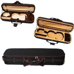 Estojo de violino quadrado com higrômetro, caixa de espuma preta, acessório para violino 4/4, 1/2, 1/4, 1/8 - Image 1