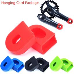 Risco 2 pçs silicone manivela braço protetor capa mountain road bicicleta universal pedaleira tampa protetora mtb ciclismo acessório - Image 2