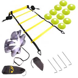 Velocidade footaball agilidade escada equipamento de treinamento conjunto com resistência pára-quedas esportes ao ar livre acessórios - Image 3
