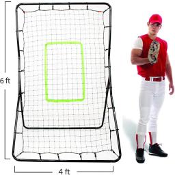 Pitch back baseball softball rebounder arremesso jogando prática parceiro ângulo ajustável pitchback trainer tela para crianças - Image 3