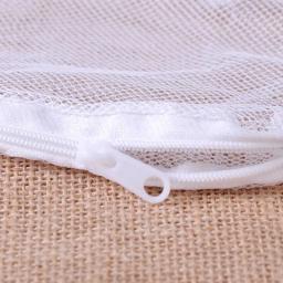 Saco De Malha Branca Com Zíper, Saco De Filtro De Aquário, Tanque De Peixes, Net, Lagoa, Bio Bola, Isolamento De Carbono Ativo, Armazenamento, 5Pcs - Image 2