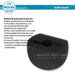 Para zoom h4n h 4 h4 n windscreen recorder mic anti pop filtro de tela espuma brisa microfone esponja windproof vento escudo - Image 5