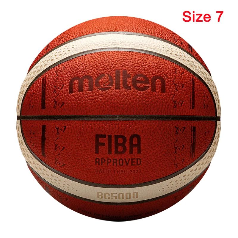 Bola de basquete masculina tamanho profissional 7, edição limitada de alta qualidade, jogo de basquete para homens, treinamento interno, 2021 - Image 1