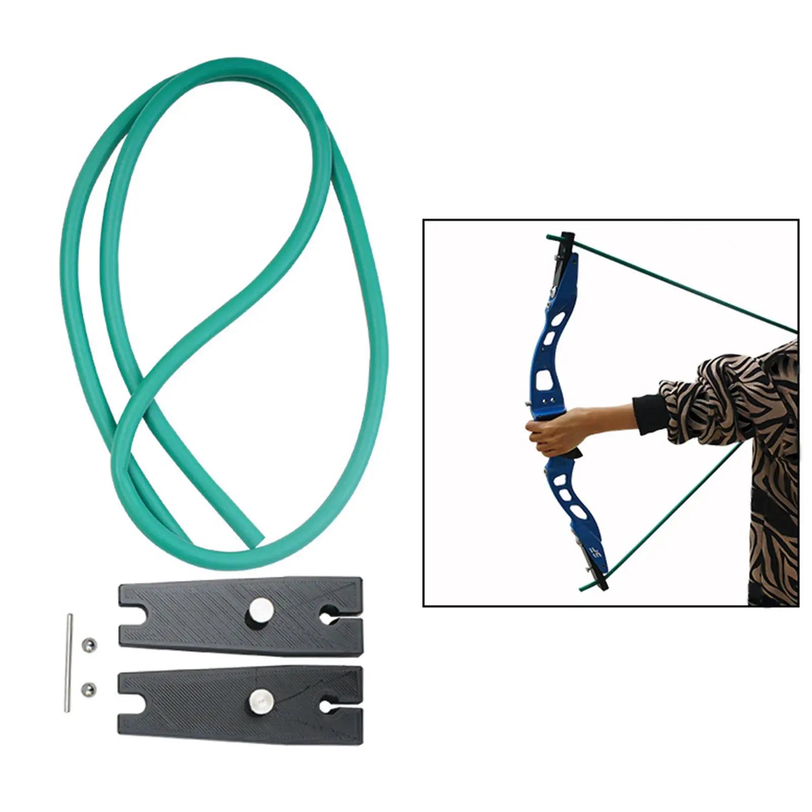 Natural Látex Archery Trainer para Exercício, Prática de Força, Treinamento Extrator, Diâmetro Ajustável, Alta Tubulação Elástica, Banda Acessórios - Image 1