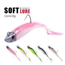 Hengjia jigging cabeça isca de silicone macio wobblers 9cm15g 11cm 25g mar pesca iscas macias swimbait peche para baixo pique leurre - Image 1