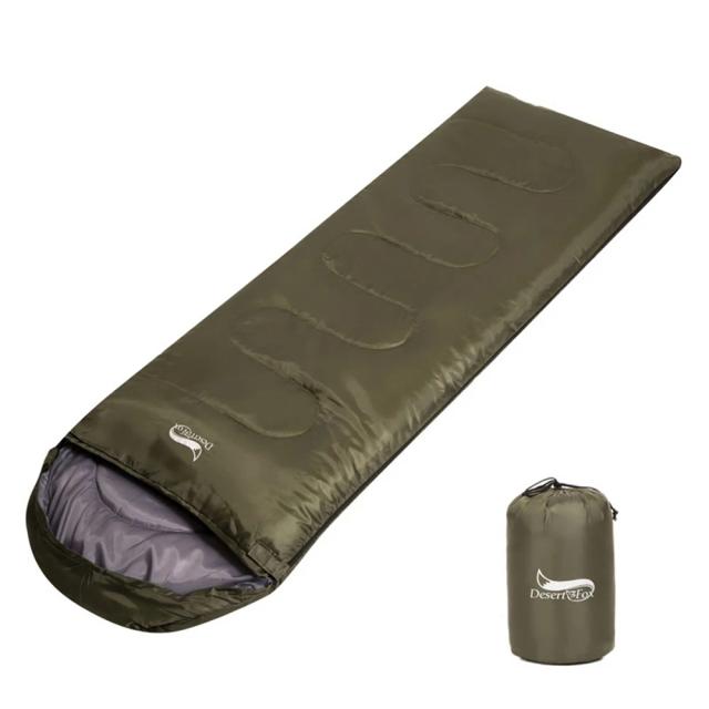 Sacos de Dormir Ultraligeiros Desert & Fox para Adultos e Crianças - Portáteis, Ideais para Caminhadas e Acampamentos, Pesando Apenas 1kg e Para 3 Estações