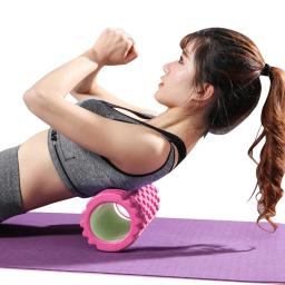 26/33cm coluna de yoga espuma fitness pilates volta rolo massagem muscular ginásio casa liberação miofascial a grade relaxamento do corpo - Image 3