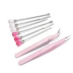 Pinça de resina para coleta, conjunto de ferramentas para arte em unhas, pinça de silicone uv, molde de resina epóxi, artesanato, diy - Image 1