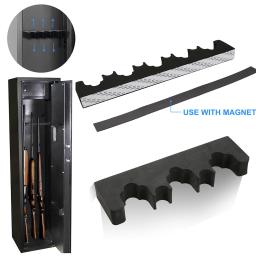 Multifuncional Foam Gun Rack, Descanso portátil do cano do rifle com tira magnética e tira do gancho, Suporte de parede universal - Image 1