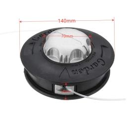 Universal Alumínio Nylon Escova Mower Bump Spool, Grass Trimmer, 2 Linhas Cabeça de Cortador, Linha de Rosca String Saw, Strimmer Garden, M10 - Image 6