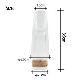 Clarinete bocal profissional transparente abs plástico bocal woodwind instrumento peças de reposição clarinete acessórios - Image 6