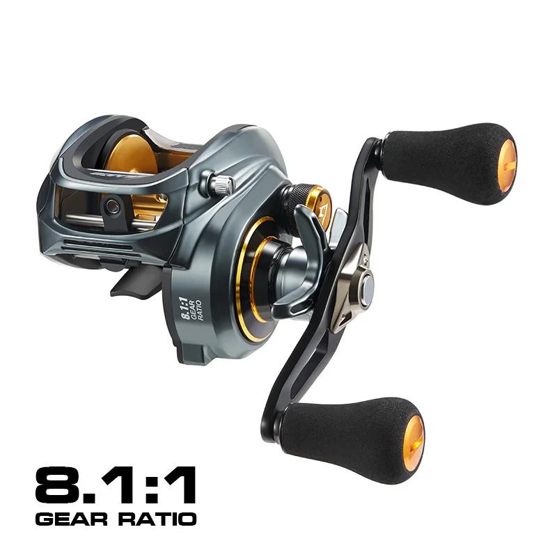 Piscifun alijoz 300 carretel de arremesso 15kg arrasto máximo 8 + 1 rolamentos quadro de alumínio carretel de pesca de água salgada de água doce baixo perfil - Image 1