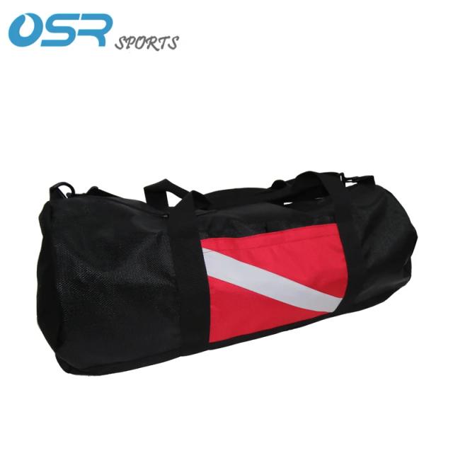 Bolsa de Transporte de Mergulho com Malha, Alça de Ombro e Espaço para BCD, Fins, Máscara de Snorkel e Boia - 35x35x78cm