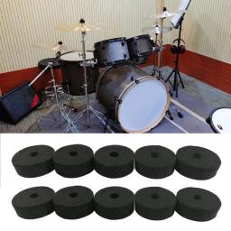Almofadas de feltro címbalo preto almofadas de feltro címbalo eco-friendly longa vida útil tambor peças de reposição da arruela do címbalo - Image 3