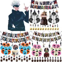 Anime Jujutsu Kaisen Balões, Balão Banner, Bolo Topper, Festa de aniversário Decoração Suprimentos, Baby Shower, Jujutsu Kaisen, Gojo Satoru - Image 1