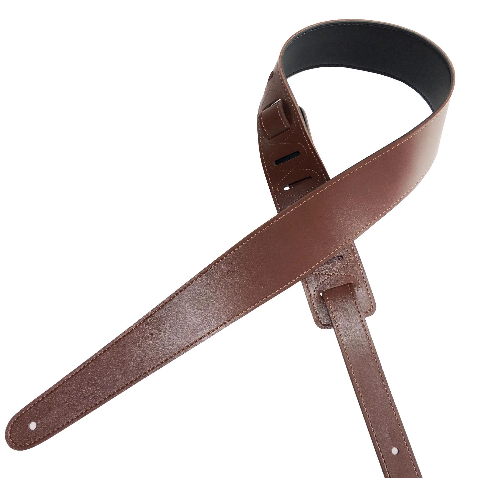 Correia de guitarra de couro pu ajustável, cinto para violão acústico e baixo elétrico - Image 1