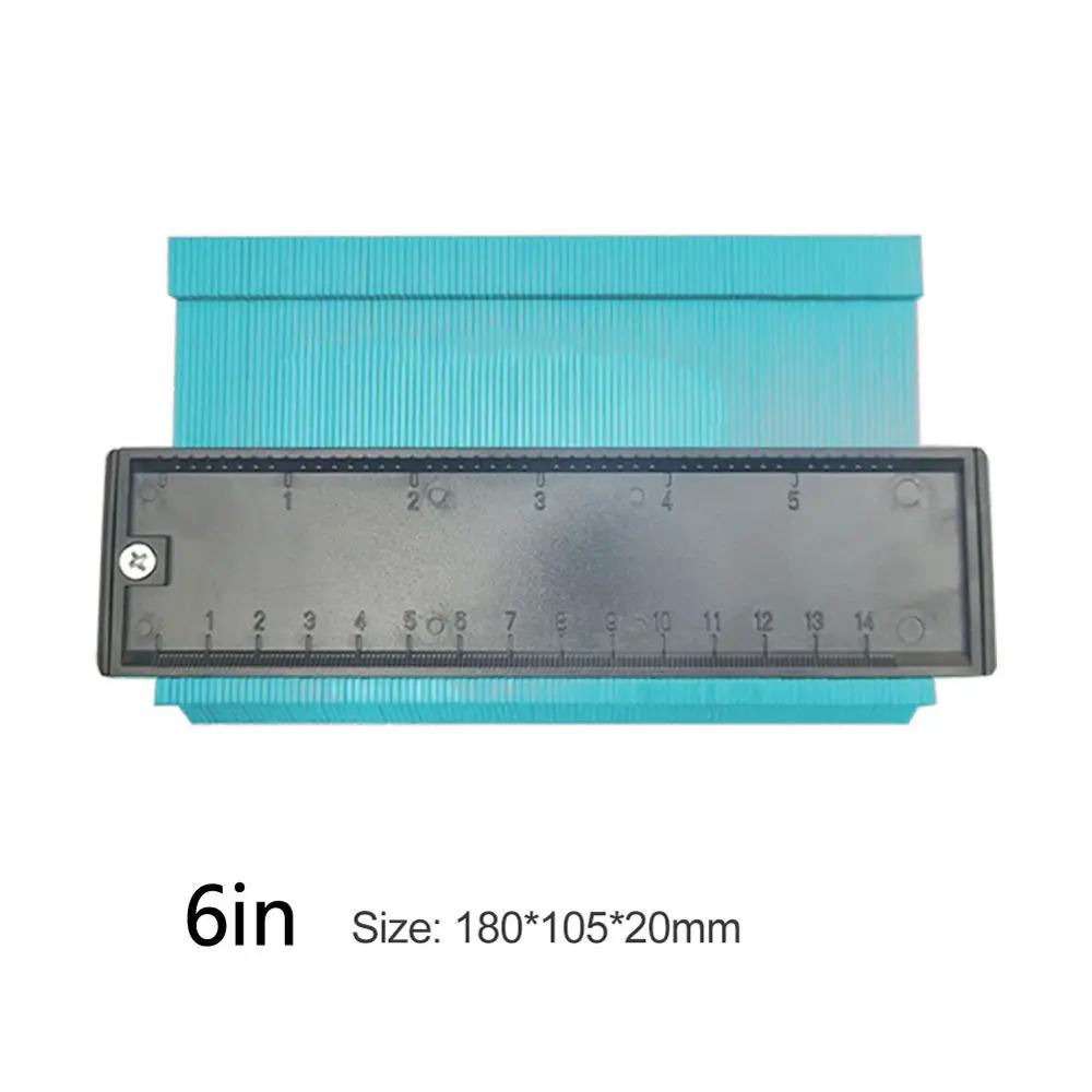 Medidor de contorno e calibre plástico, ferramenta duplicadora de marcação de madeira, ladrilhos, laminados - Image 1