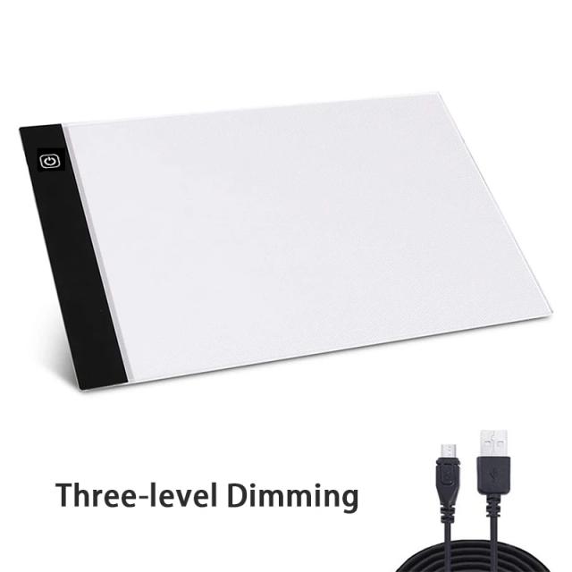Palmilha de Luz LED Elice A4 para Desenho, Pintura e Bordado com Gráficos Integrados