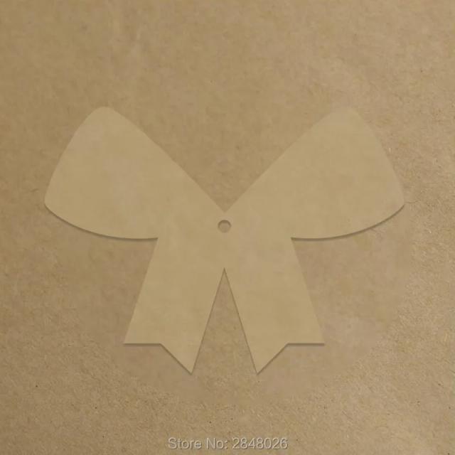 Etiqueta Acrílica Cortada a Laser com Formato de Laço Personalizado para Brincos DIY e Decoração de Eventos como Chá de Bebê e Aniversários