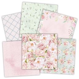 Papel de scrapbooking fresco e elegante, bloco de 24 folhas artesanal, artesanato, papel de fundo - Image 4