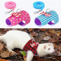 Conjunto de arreios para coelho, coletes e coletes para animais pequenos, hamster, furão, coelho, coelho, alça peitoral - Image 5
